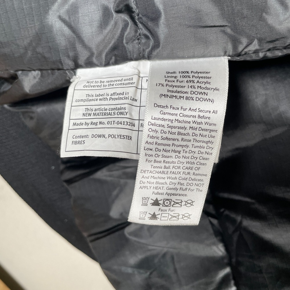 Eddie Bauer Superior Down WeatherEdge Parka Jacket Mens S Gray Faux Fur Hooded - Picture 7 of 9